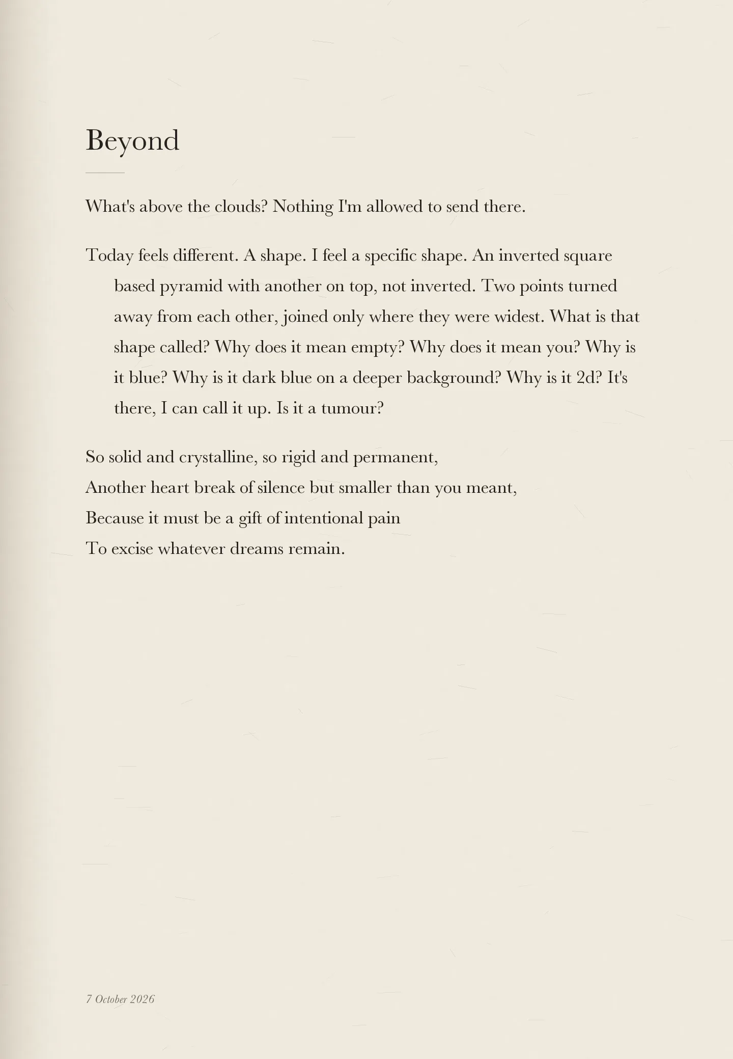 Beyond, page 1