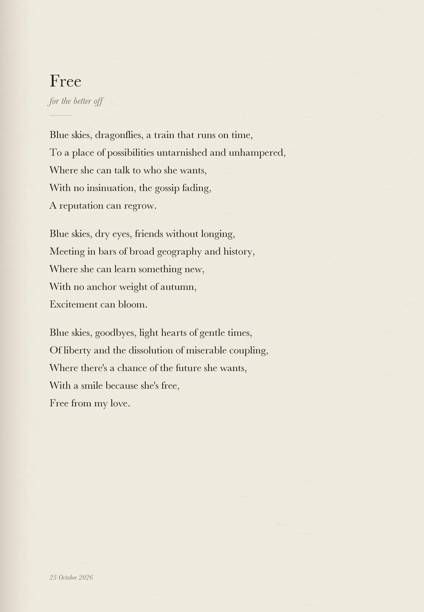 Free, page 1
