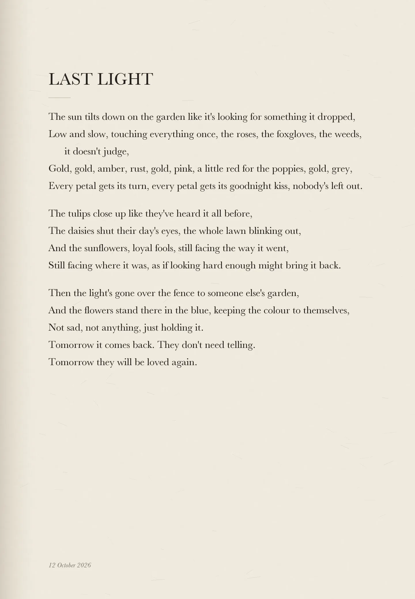 LAST LIGHT, page 1